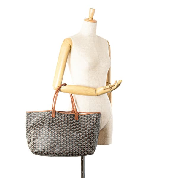 Pre-owned Goyard Goyardine Saint Louis PM Black