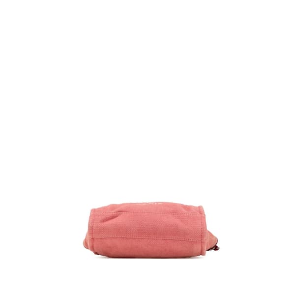Pre-owned Chanel Mini Canvas Deauville Tote Red