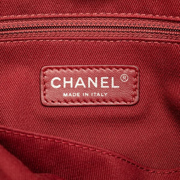 Pre-owned Chanel Mini Canvas Deauville Tote Red
