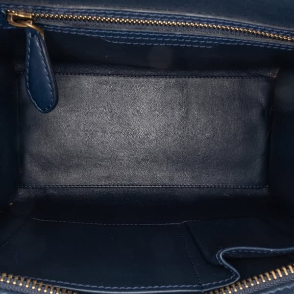Pre-owned Celine Micro Suede Tricolor Luggage Tote Brown