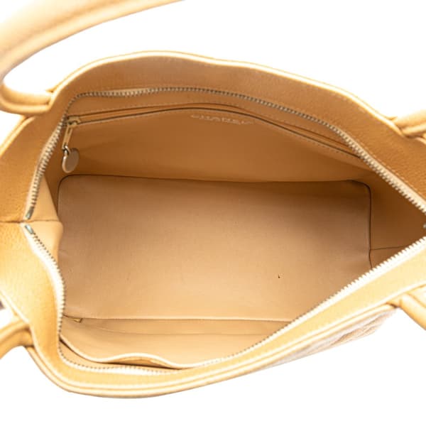 Pre-owned Chanel Caviar Medallion Tote Brown