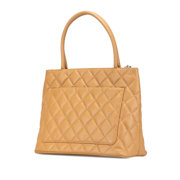 Pre-owned Chanel Caviar Medallion Tote Brown