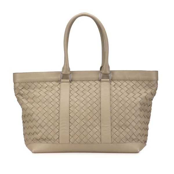Pre-owned Bottega Veneta Nappa Intrecciato Tote Brown