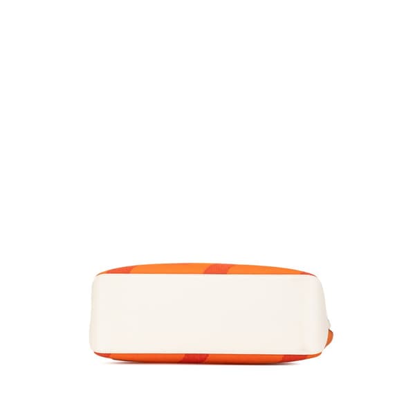 Pre-owned Hermès Toile H and Swift Cabas H en Biais 40 Orange