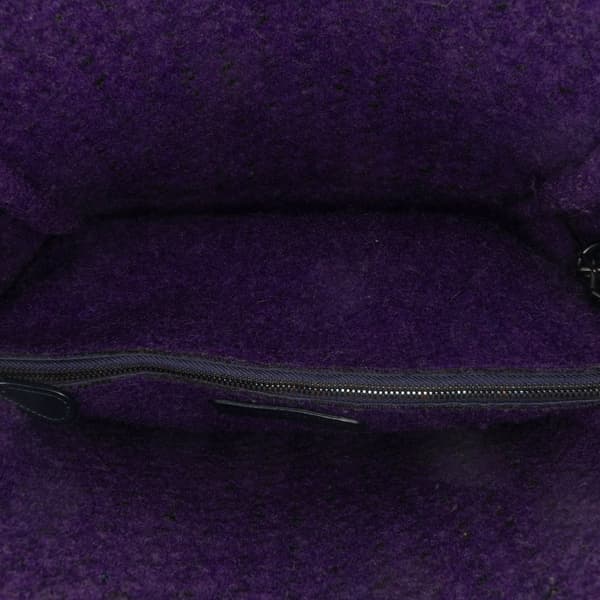Pre-owned Bottega Veneta Leather Intrecciato Tote Purple