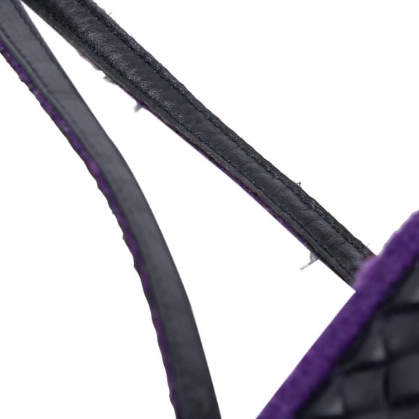 Pre-owned Bottega Veneta Leather Intrecciato Tote Purple