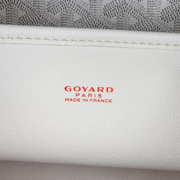Pre-owned Goyard Goyardine Reversible Anjou GM White
