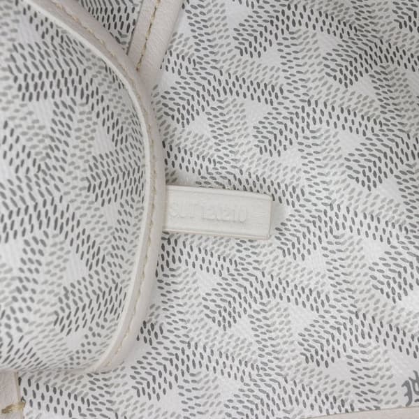 Pre-owned Goyard Goyardine Reversible Anjou GM White