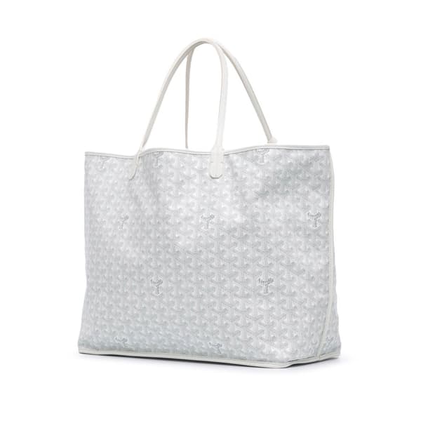 Pre-owned Goyard Goyardine Reversible Anjou GM White