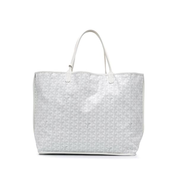Pre-owned Goyard Goyardine Reversible Anjou GM White