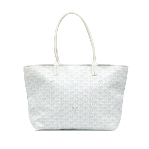 Pre-owned Goyard Goyardine Artois PM White