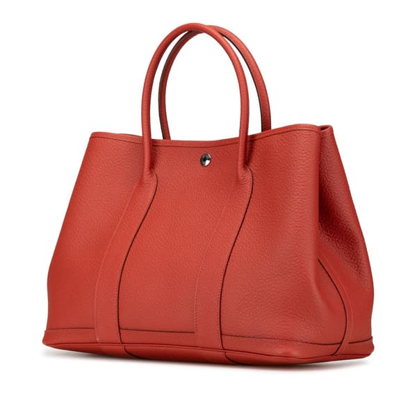 Pre-owned Hermès Negonda Garden Party 36 Orange