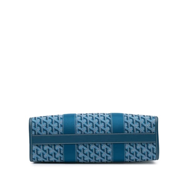 Pre-owned Goyard Goyardine Villette Tote PM Blue