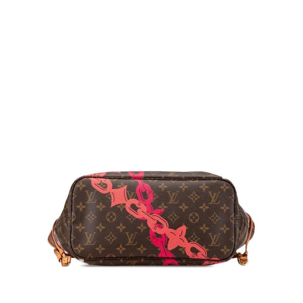 Pre-owned Louis Vuitton Monogram Bay Neverfull MM Brown
