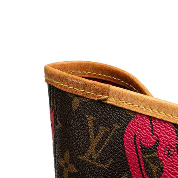 Pre-owned Louis Vuitton Monogram Bay Neverfull MM Brown