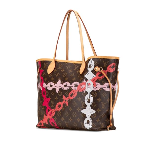 Pre-owned Louis Vuitton Monogram Bay Neverfull MM Brown