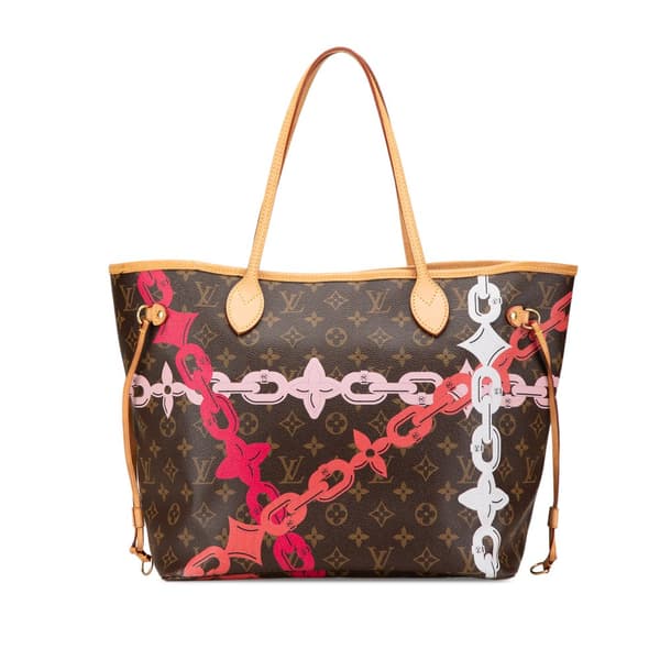 Pre-owned Louis Vuitton Monogram Bay Neverfull MM Brown