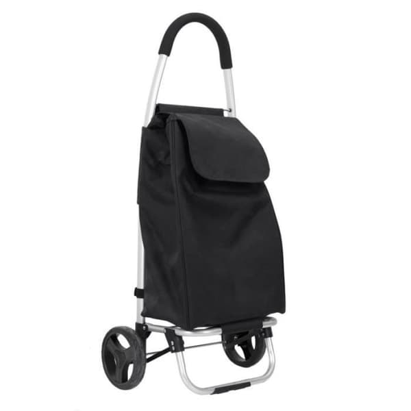 Köpcykel - AC-DÉCO - Fällbar 39L - Svart - Aluminium - Mått H 92 x b 34,5 x D 28 cm
