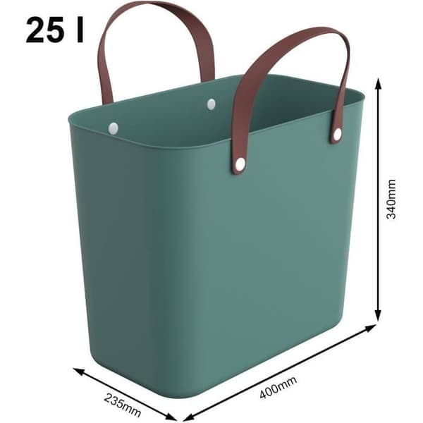 Shoppingväska - Mpets - ALBULA 25L - Mistelgrön - 100 % återvinningsbar - 40 kg belastning