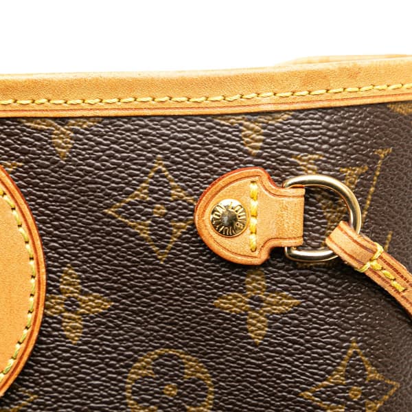 Pre-owned Louis Vuitton Monogram Neverfull PM Brown
