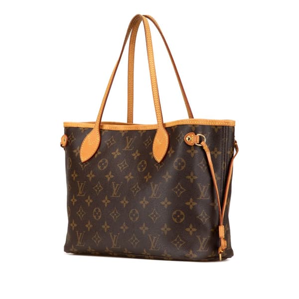 Pre-owned Louis Vuitton Monogram Neverfull PM Brown