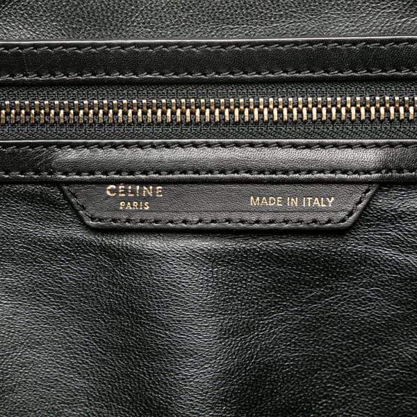 Pre-owned Celine Mini Tricolor Luggage Tote Green
