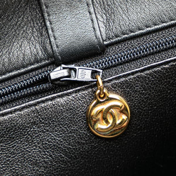Pre-owned Chanel CC Lambskin XL Tote Black