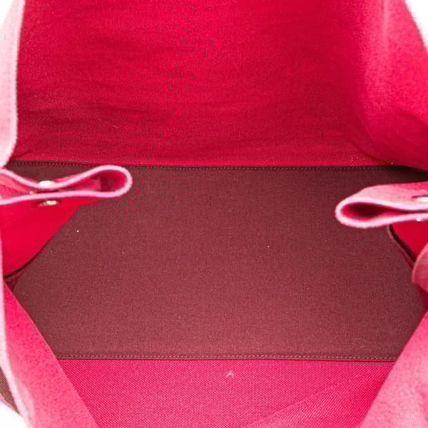 Pre-owned Hermès Toile Chevaux En Camouflage Beach Tote Pink