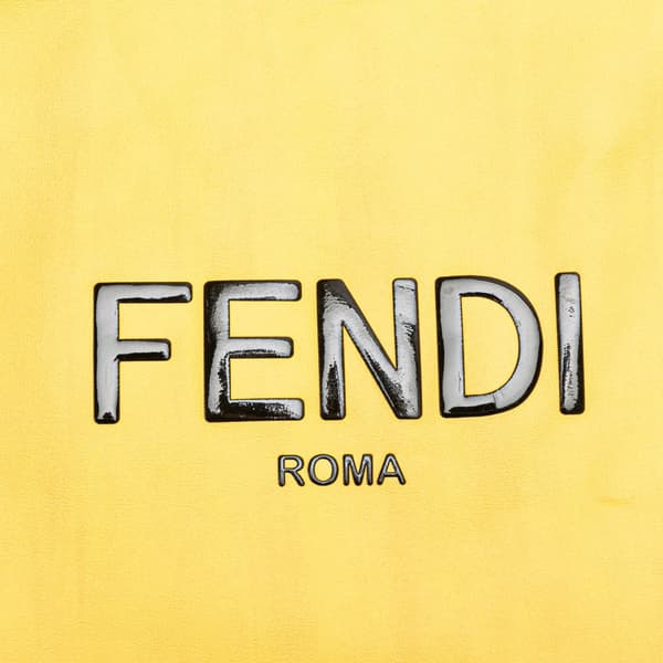 Pre-owned Fendi Leather Shopping Tote Yellow