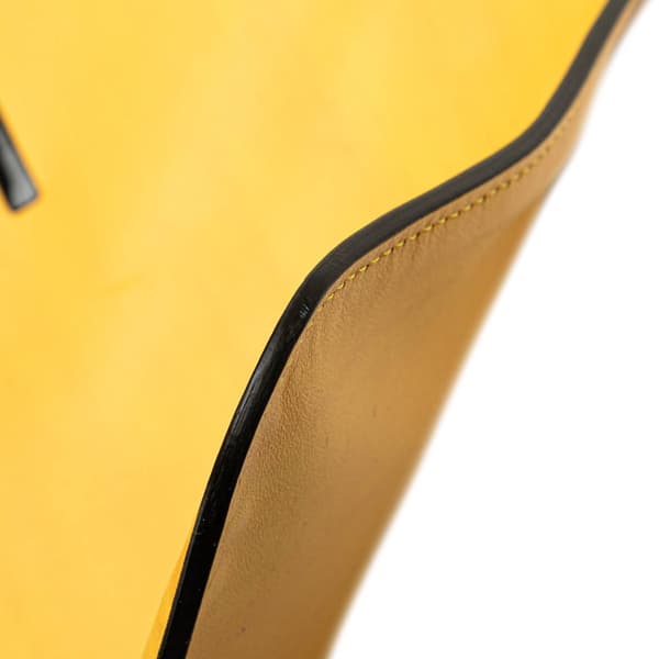 Pre-owned Fendi Leather Shopping Tote Yellow