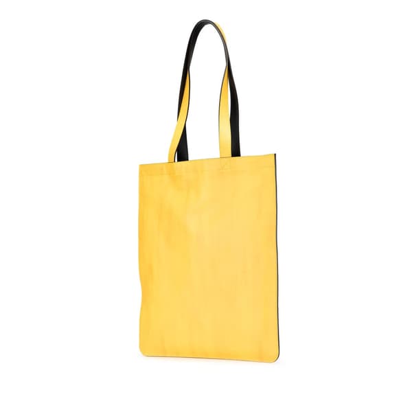 Pre-owned Fendi Leather Shopping Tote Yellow