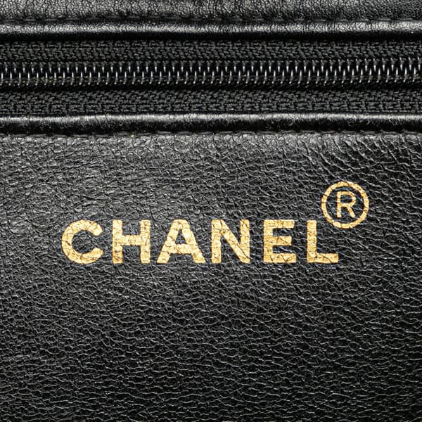 Pre-owned Chanel CC Lambskin Chain Tote Black