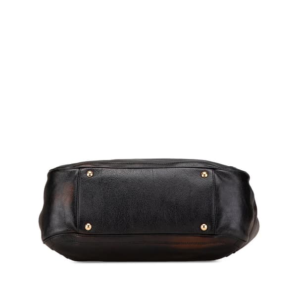 Pre-owned Ferragamo Leather Gancini Tote Black