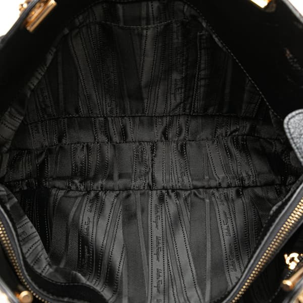 Pre-owned Ferragamo Leather Gancini Tote Black