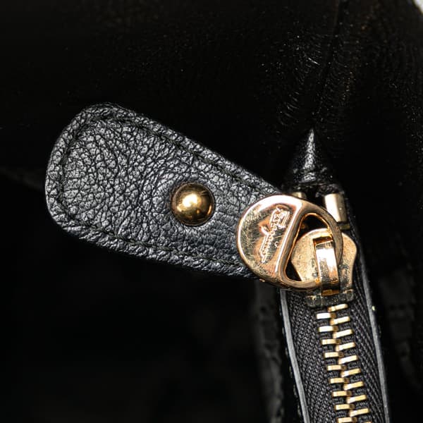 Pre-owned Ferragamo Leather Gancini Tote Black