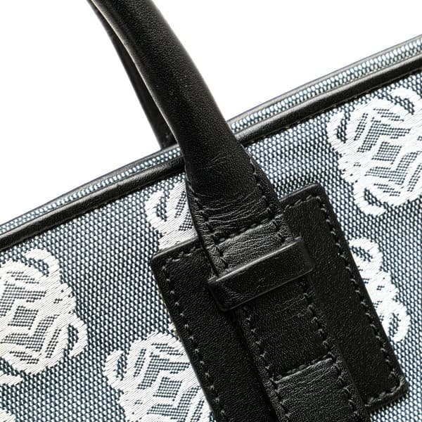 Pre-owned LOEWE Anagram Canvas Tote Gray