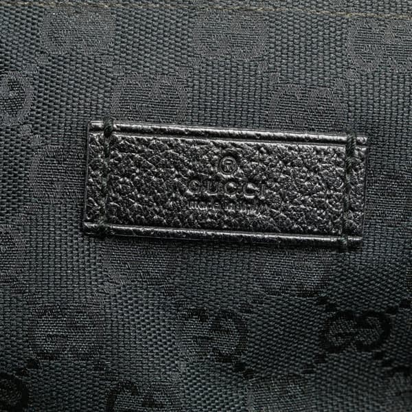 Pre-owned Gucci GG Canvas Web Tote Black