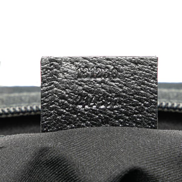 Pre-owned Gucci GG Canvas Web Tote Black