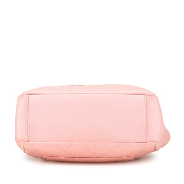 Pre-owned Chanel Caviar Petite Shopping Tote Pink