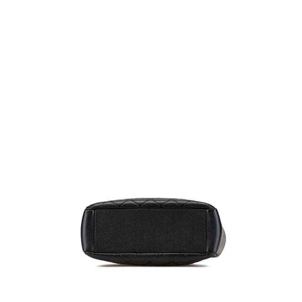 Pre-owned Chanel Caviar Petite Shopping Tote Black