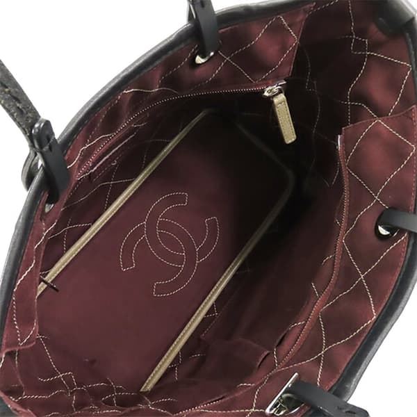 Pre-owned Chanel Small Caviar Shopping Fever Tote Brown