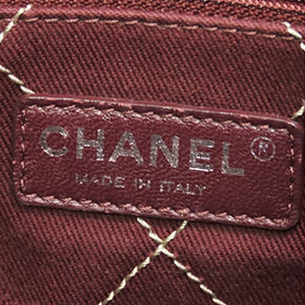 Pre-owned Chanel Small Caviar Shopping Fever Tote Brown
