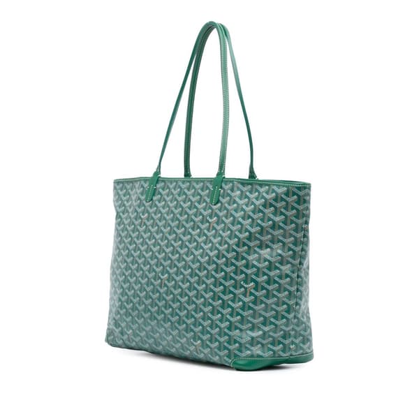 Pre-owned Goyard Goyardine Artois MM Green