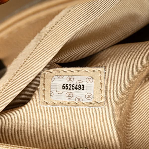 Pre-owned Chanel CC Caviar Tortoise Chain Tote Bag Brown