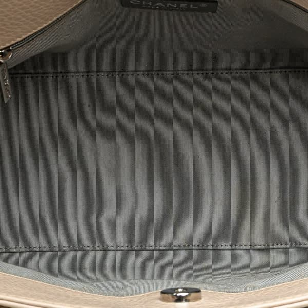 Pre-owned Chanel Small Calfskin Executive Cerf Tote Brown