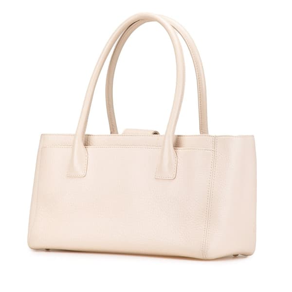 Pre-owned Chanel Small Calfskin Executive Cerf Tote Brown