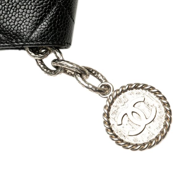 Pre-owned Chanel Caviar Medallion Tote  Black