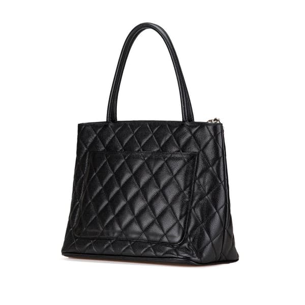 Pre-owned Chanel Caviar Medallion Tote  Black