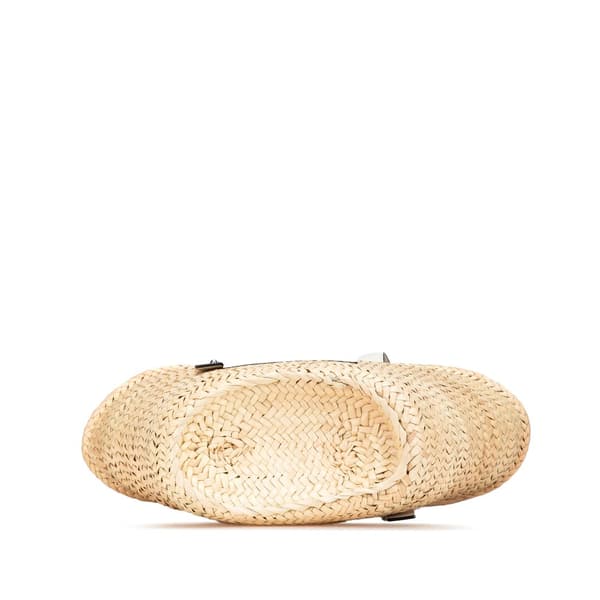 Pre-owned LOEWE Medium Raffia Basket Tote Brown