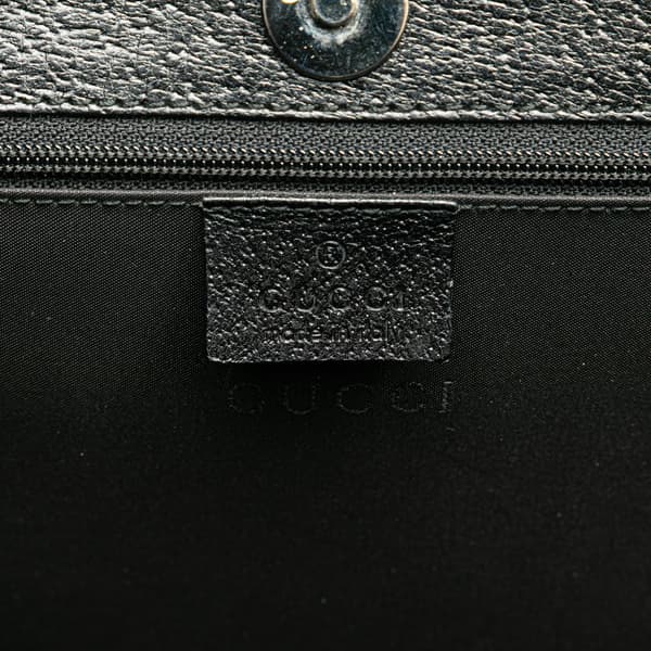 Pre-owned Gucci Leather Tote Black